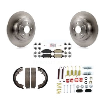 Rear Disc Rotors Semi-Metallic Pads Parking Shoes And Hardware Kit For 2000 Subaru Legacy K8A-109041