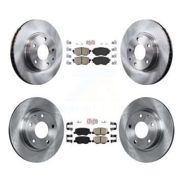 Front Rear Ceramic Pads And Disc Brake Rotors Kit For Mazda 3 Sport K8A-109262