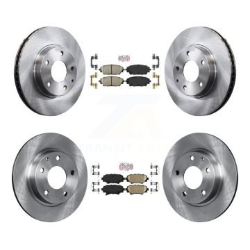 Front Rear Ceramic Pads And Disc Brake Rotors Kit For Mazda 3 Sport K8A-109263