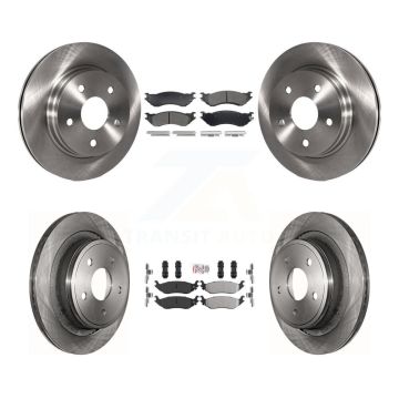 Front Rear Semi-Metallic Pads And Disc Brake Rotors Kit For Dodge Ram 1500 Durango K8A-109271