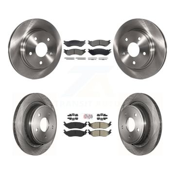 Front Rear Semi-Metallic Pads And Disc Brake Rotors Kit For Dodge Ram 1500 Durango K8A-109272
