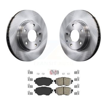 Front Disc Brake Rotors And Ceramic Pads Kit For 2014-2018 Mazda 3 Sport K8A-109306