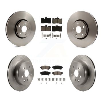 Front Rear Disc Brake Rotors And Ceramic Pads Kit (6Pc) For Lexus IS350 IS300 IS200t K8C-100002