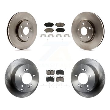 Front Rear Disc Brake Rotors And Ceramic Pads Kit (6Pc) For Lexus IS250 K8C-100016