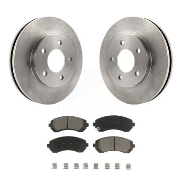 Front Disc Brake Rotors And Ceramic Pads Kit For Buick Rendezvous Pontiac Aztek K8C-100037