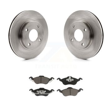 Front Disc Brake Rotors And Ceramic Pads Kit For Ford Focus K8C-100065