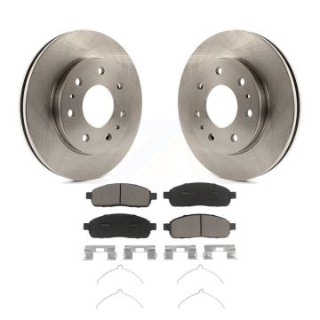 Front Disc Brake Rotors And Ceramic Pads Kit For 2009 Ford F-150 With 7 Lug Wheels K8C-100100