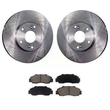 Front Disc Brake Rotors And Ceramic Pads Kit For 1998-2002 Honda Accord 3.0L K8C-100165