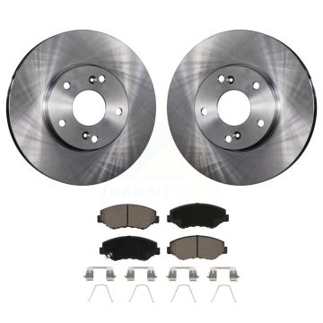 Front Disc Brake Rotors Ceramic Pad Kit For Honda Accord Civic Fit Element Acura ILX CR-Z K8C-100241