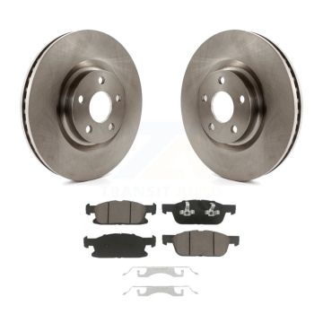 Front Disc Brake Rotors And Ceramic Pad Kit For Ford Edge With 316mm Diameter Rotor K8C-100246