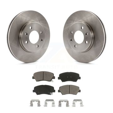 Front Disc Brake Rotors And Ceramic Pads Kit For Hyundai Accent Kia Rio K8C-100276