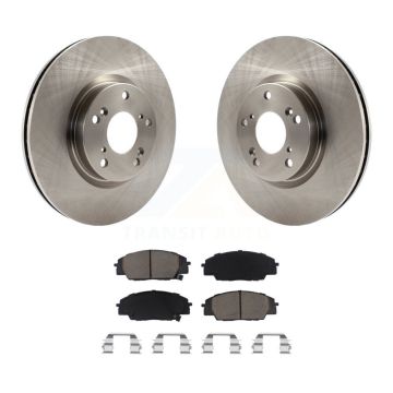 Front Disc Brake Rotors And Ceramic Pads Kit For Honda Civic Acura CSX RSX K8C-100312