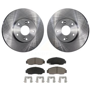 Front Disc Brake Rotors And Ceramic Pads Kit For Honda Civic Accord Acura CSX K8C-100313