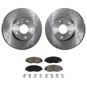 Front Disc Brake Rotors And Ceramic Pads Kit For 2011 Honda Civic GX K8C-100314