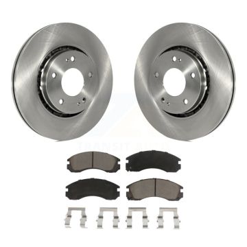 Front Disc Brake Rotors And Ceramic Pads Kit For Mitsubishi Lancer K8C-100322