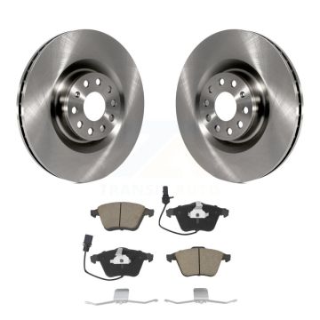 Front Disc Brake Rotors And Ceramic Pads Kit For Volkswagen Golf Passat CC R R32 K8C-100346