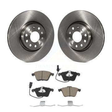 Front Disc Brake Rotors And Ceramic Pads Kit For Volkswagen CC K8C-100349