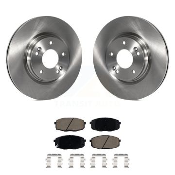 Front Disc Brake Rotors And Ceramic Pads Kit For 2020 Kia Forte 1.6L K8C-100352
