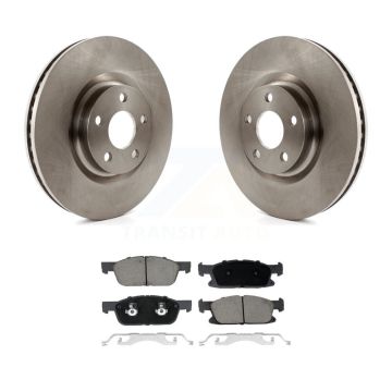 Front Brake Rotor Ceramic Pad Kit For Lincoln Continental With 316mm Diameter K8C-100383