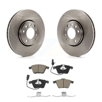 Front Disc Brake Rotor Ceramic Pad Kit For 2010 Saab 9-3X With 302mm Diameter K8C-100395