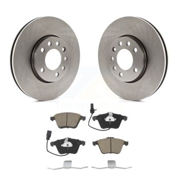 Front Disc Brake Rotor Ceramic Pad Kit For 2010 Saab 9-3X With 285mm Diameter K8C-100396