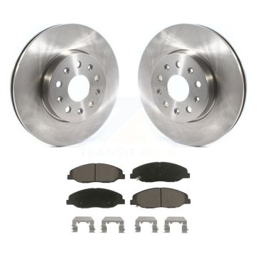 Front Disc Brake Rotors And Ceramic Pads Kit For Cadillac CTS Without Heavy Duty Brakes K8C-100417
