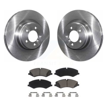 Front Disc Brake Rotor Ceramic Pad Kit For 2010-2012 Land Rover Range Naturally Aspirated K8C-100438