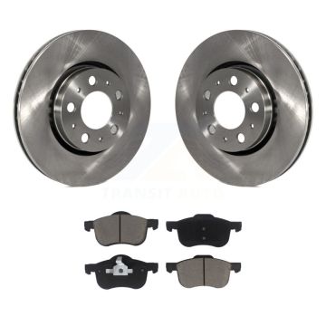 Front Disc Brake Rotors And Ceramic Pads Kit For Volvo S60 XC70 V70 S80 K8C-100479