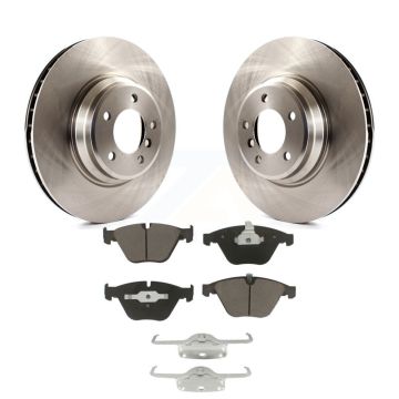 Front Disc Brake Rotors And Ceramic Pads Kit For BMW 335i xDrive X1 335xi 335is 335d K8C-100519