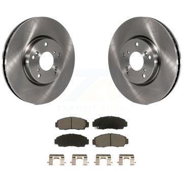 Front Disc Brake Rotors And Ceramic Pad Kit For 2004-2005 Acura TL Automatic transmission K8C-100549