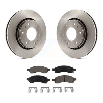Front Brake Rotor Ceramic Pad Kit For Chevrolet Trailblazer GMC Envoy Buick Rainier Isuzu K8C-100574