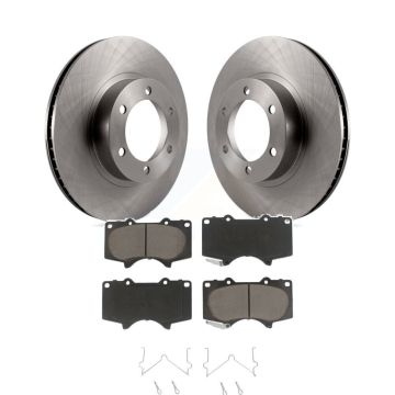 Front Disc Brake Rotors And Ceramic Pads Kit For Toyota 4Runner Lexus GX470 K8C-100585