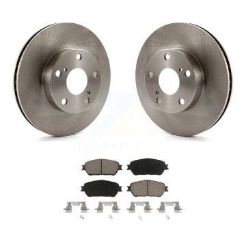 Front Disc Brake Rotors And Ceramic Pad Kit For 2005-2015 Toyota Tacoma With 5 Lug Wheels K8C-100588