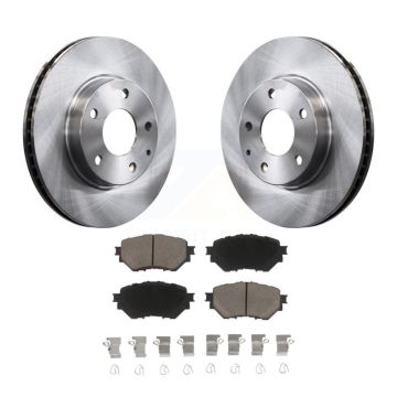 Front Disc Brake Rotors And Ceramic Pads Kit For 2014-2018 Mazda 3 Sport K8C-100592