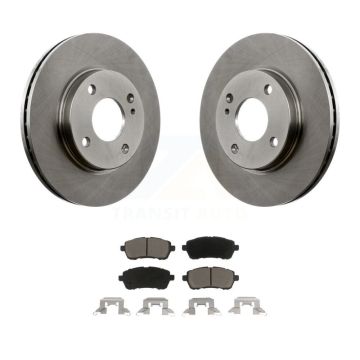 Front Disc Brake Rotors And Ceramic Pads Kit For Ford Fiesta K8C-100616