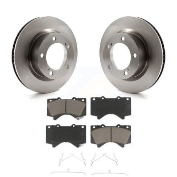 Front Disc Brake Rotors And Ceramic Pads Kit For Lexus LX570 Toyota Land Cruiser K8C-100653