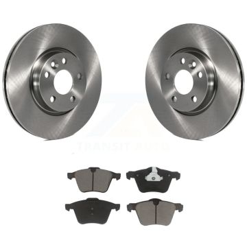 Front Disc Brake Rotor Ceramic Pad Kit For 2008 Volvo V70 With 300mm Diameter K8C-100660