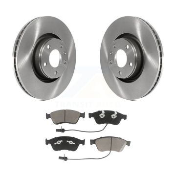 Front Brake Rotors Ceramic Pad Kit For 05 Audi A8 Quattro With 321mm Diameter Rotor K8C-100706