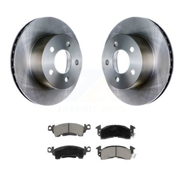 Front Disc Brake Rotor Ceramic Pad Kit For 1991 Jeep Grand Wagoneer 3.203" Overall Height K8C-100713