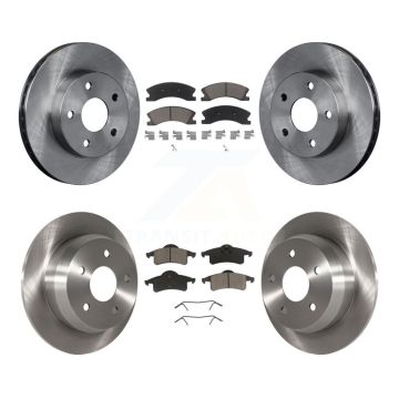 Front Rear Disc Brake Rotors And Ceramic Pads Kit For Jeep Grand Cherokee K8C-100719