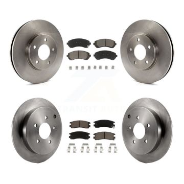 Front Rear Brake Rotor And Ceramic Pad Kit For Buick Rendezvous Pontiac Montana Chevrolet K8C-100724