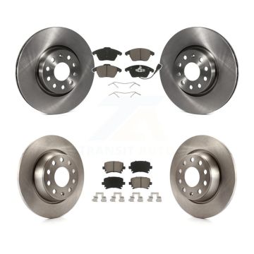 Front Rear Disc Brake Rotors Ceramic Pad Kit For Volkswagen CC GTI Passat Audi A3 Quattro K8C-100737