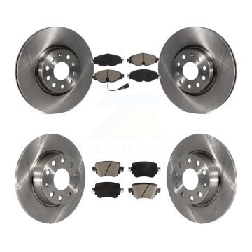 Front Rear Disc Brake Rotors And Ceramic Pads Kit For Volkswagen GTI Golf Alltrack Passat K8C-100740