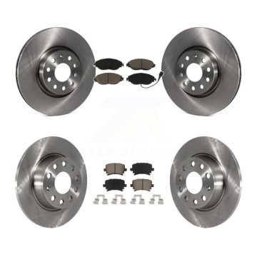 Front Rear Brake Rotor & Ceramic Pad Kit For 2015 Volkswagen GTI With Performance Package K8C-100742