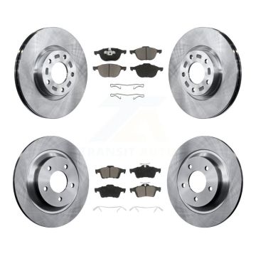 Front Rear Disc Brake Rotors And Ceramic Pads Kit For Mazda 5 K8C-100743