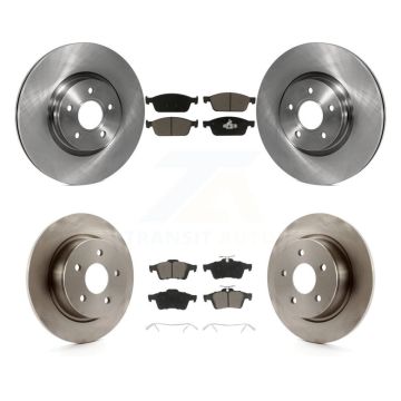 Front Rear Disc Brake Rotors And Ceramic Pads Kit For Ford Escape Transit Connect K8C-100752