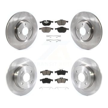 Front Rear Disc Brake Rotors And Ceramic Pads Kit For 2018-2021 Ford EcoSport FWD K8C-100754
