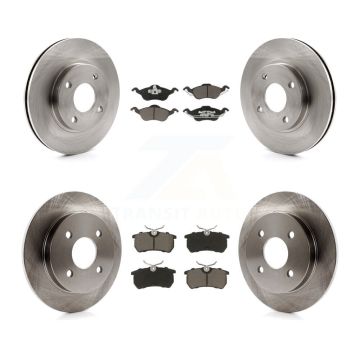 Front Rear Disc Brake Rotors And Ceramic Pads Kit For Ford Focus K8C-100762