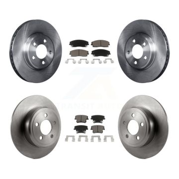Front Rear Brake Rotor & Ceramic Pad Kit For Dodge Charger Chrysler 300 Challenger Magnum K8C-100766