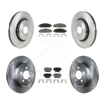 Front Rear Brake Rotors Ceramic Pad Kit For Dodge Charger With 370mm Diameter Rotor K8C-100769